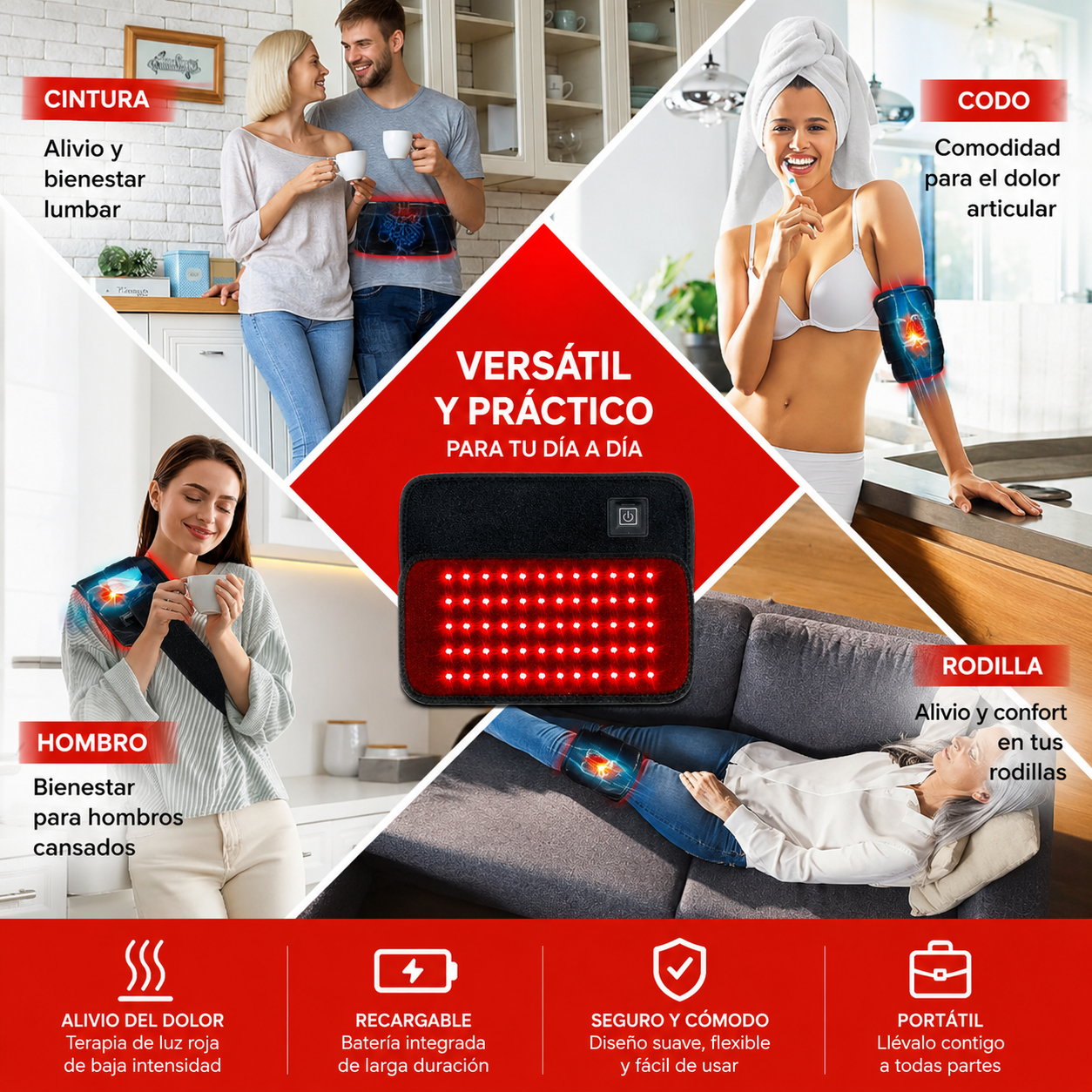 CINTURON LUZ ROJA RECOVERYHOME